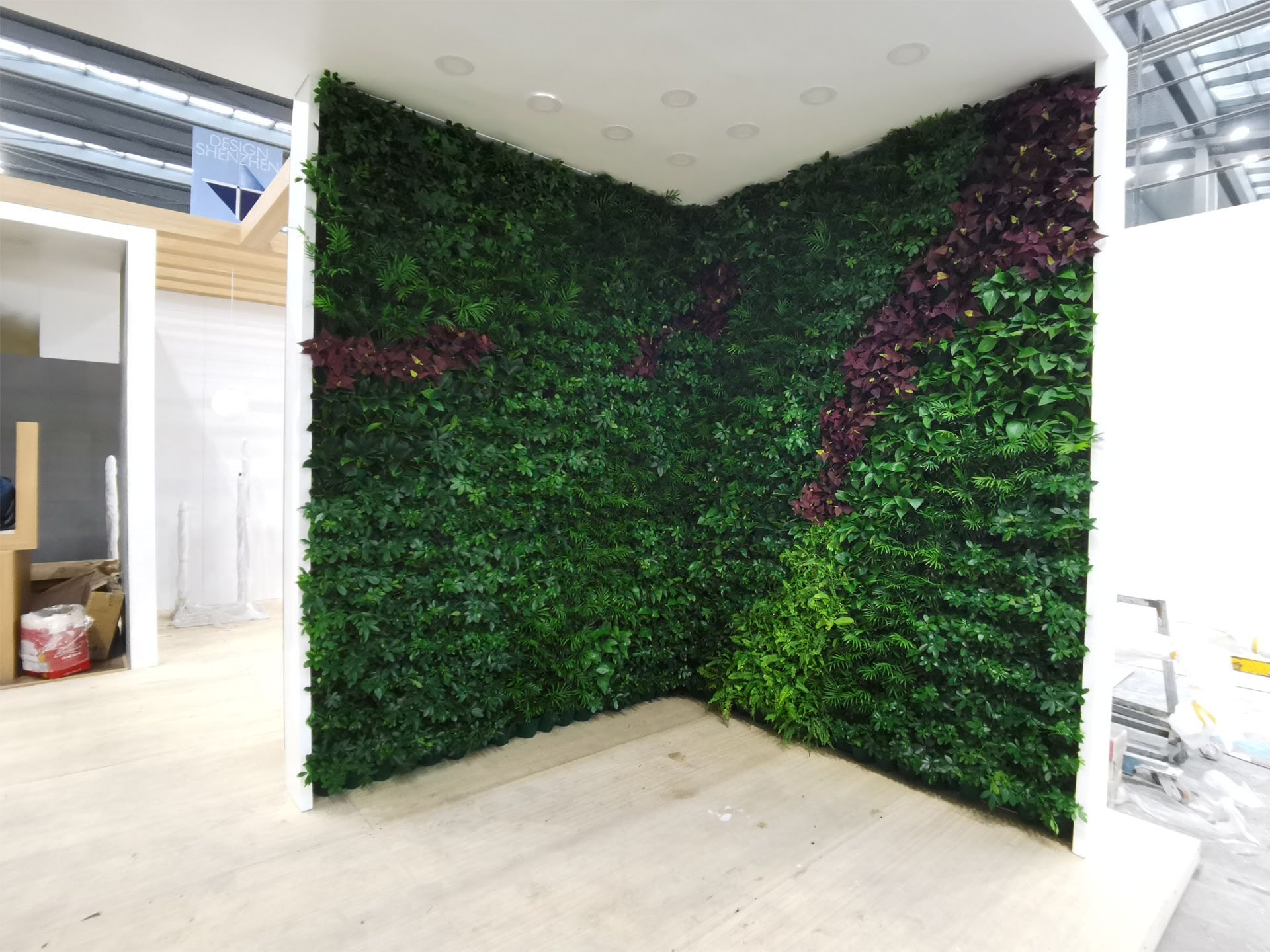 傅宝展会会客厅植物墙