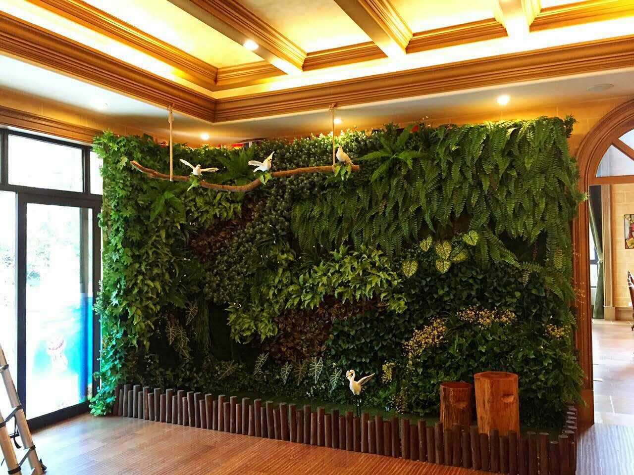 客厅仿真植物墙