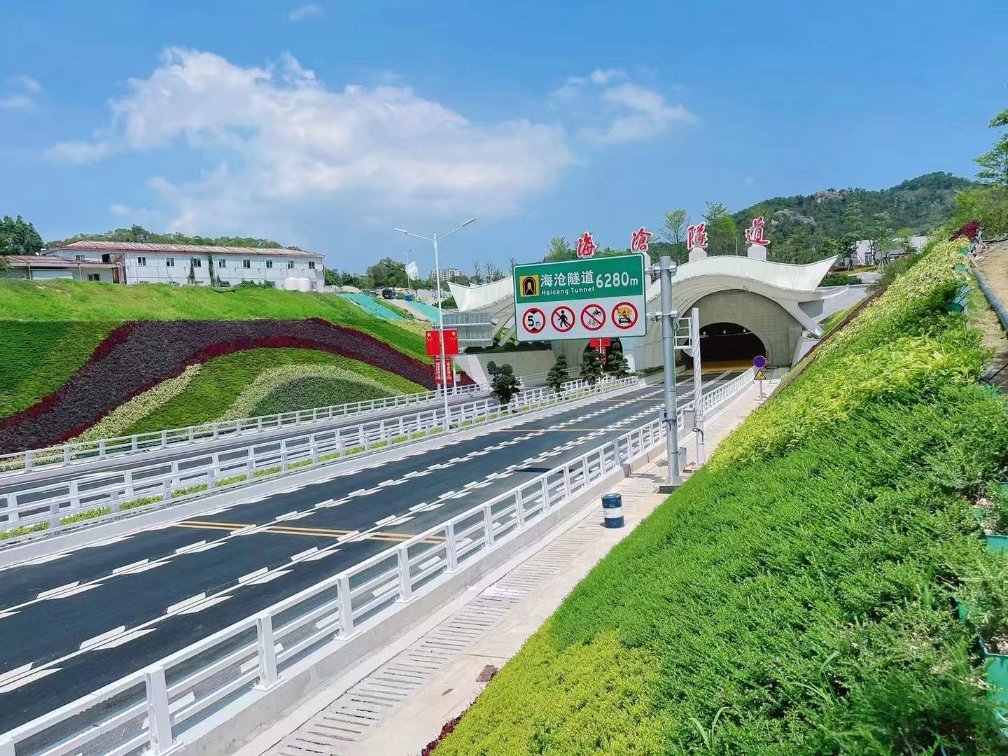 海沧隧道护坡垂直绿化植物墙