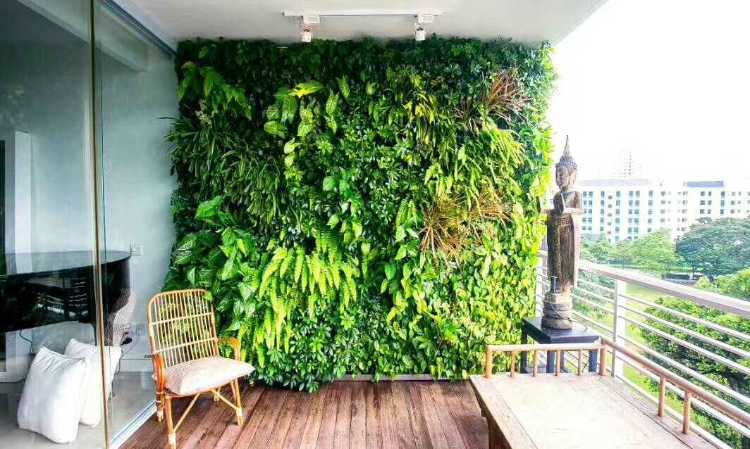 阳台垂直绿化植物墙