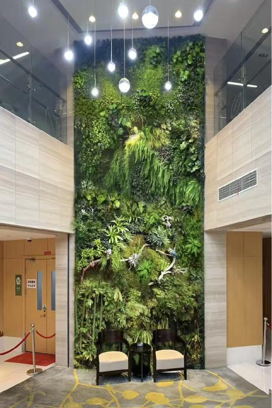 大堂垂直绿化植物墙