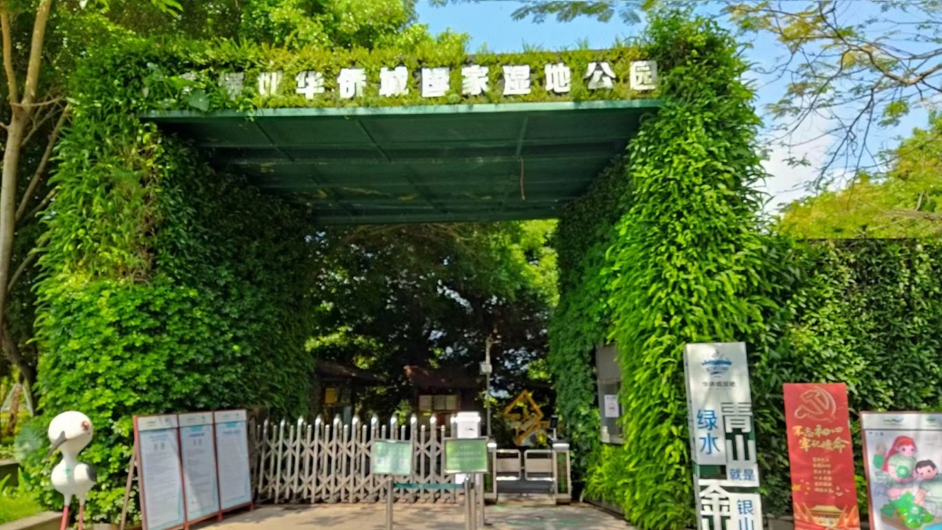 华侨成湿地公园垂直绿化植物墙