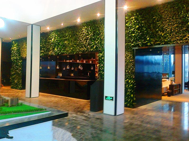 营销中心室内门头垂直绿化植物墙