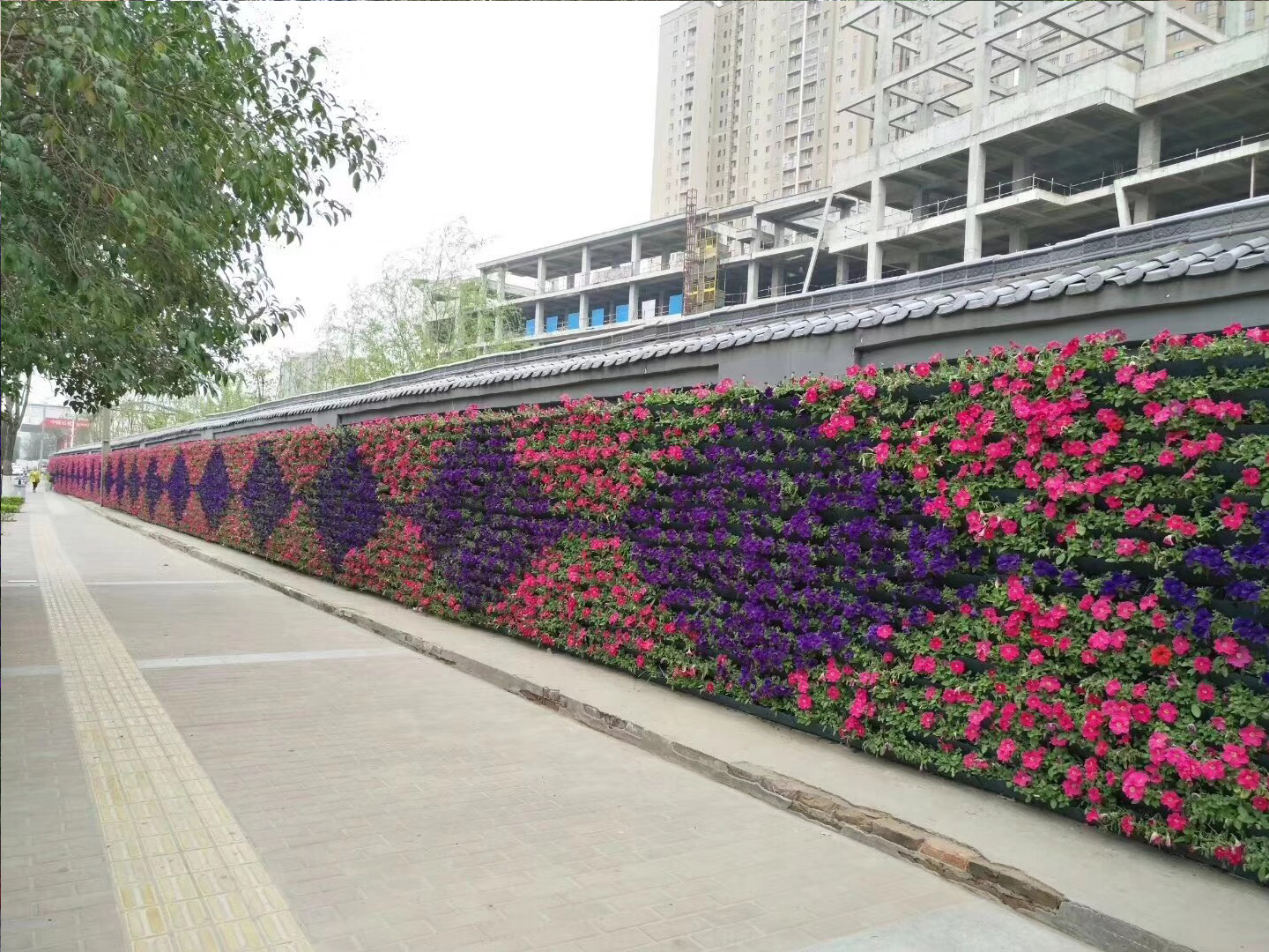 时花垂直绿化植物墙围档围墙