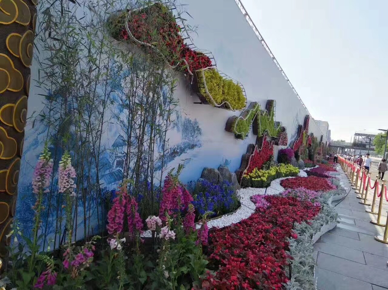 创意垂直绿化植物墙艺术造型