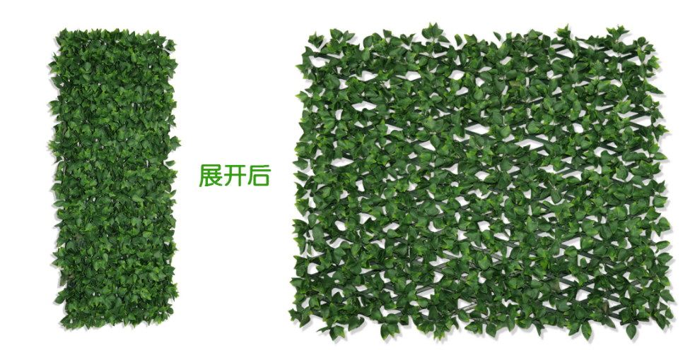 室外10款不同风格栅栏围档用仿真植物