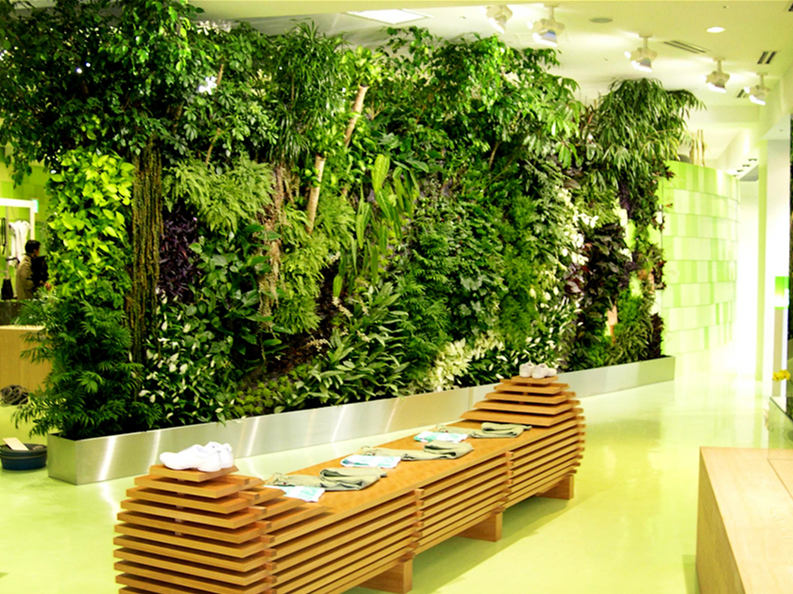 垂直绿化植物墙屏风