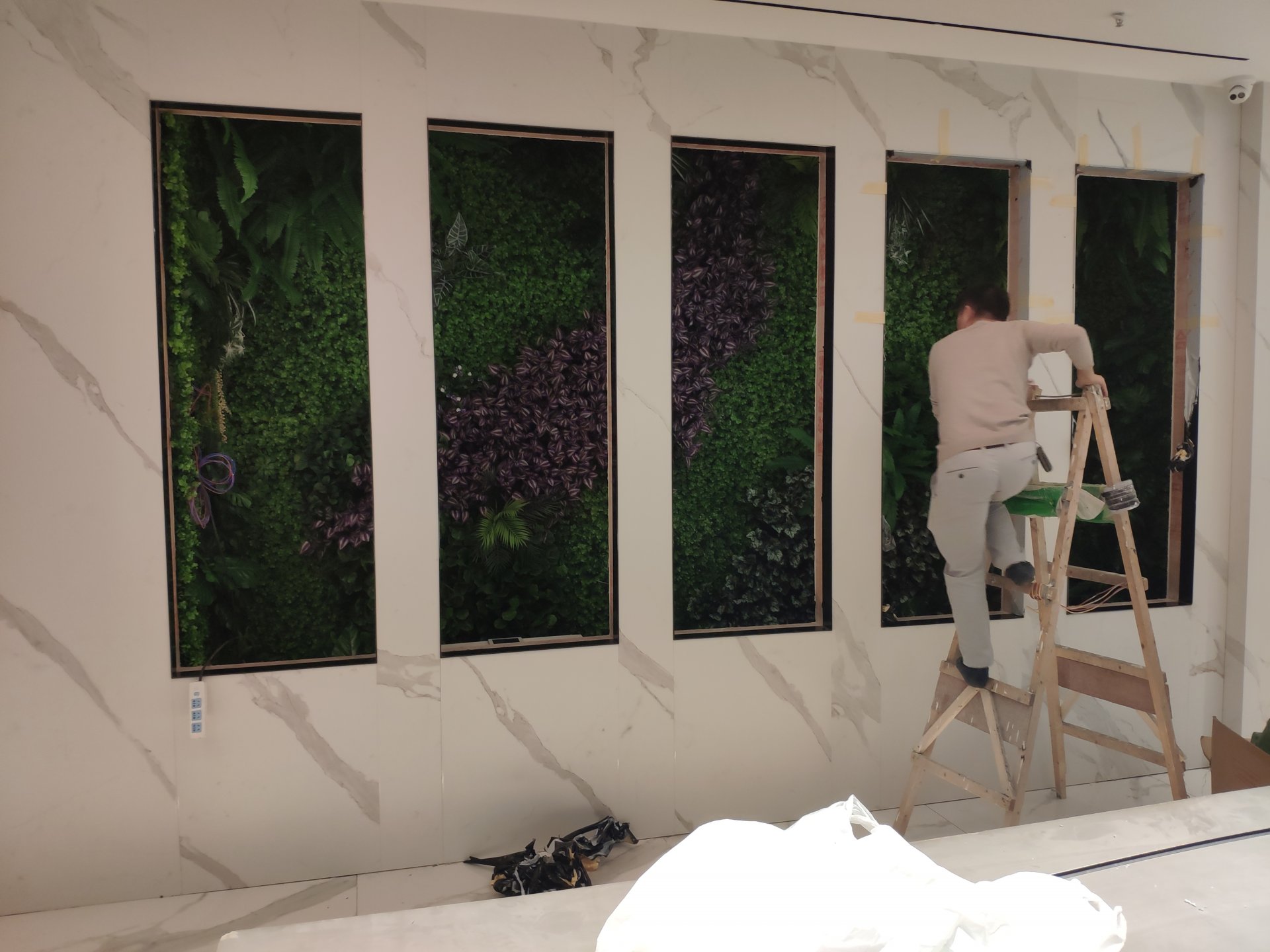 深圳宝能第一空间仿真植物墙