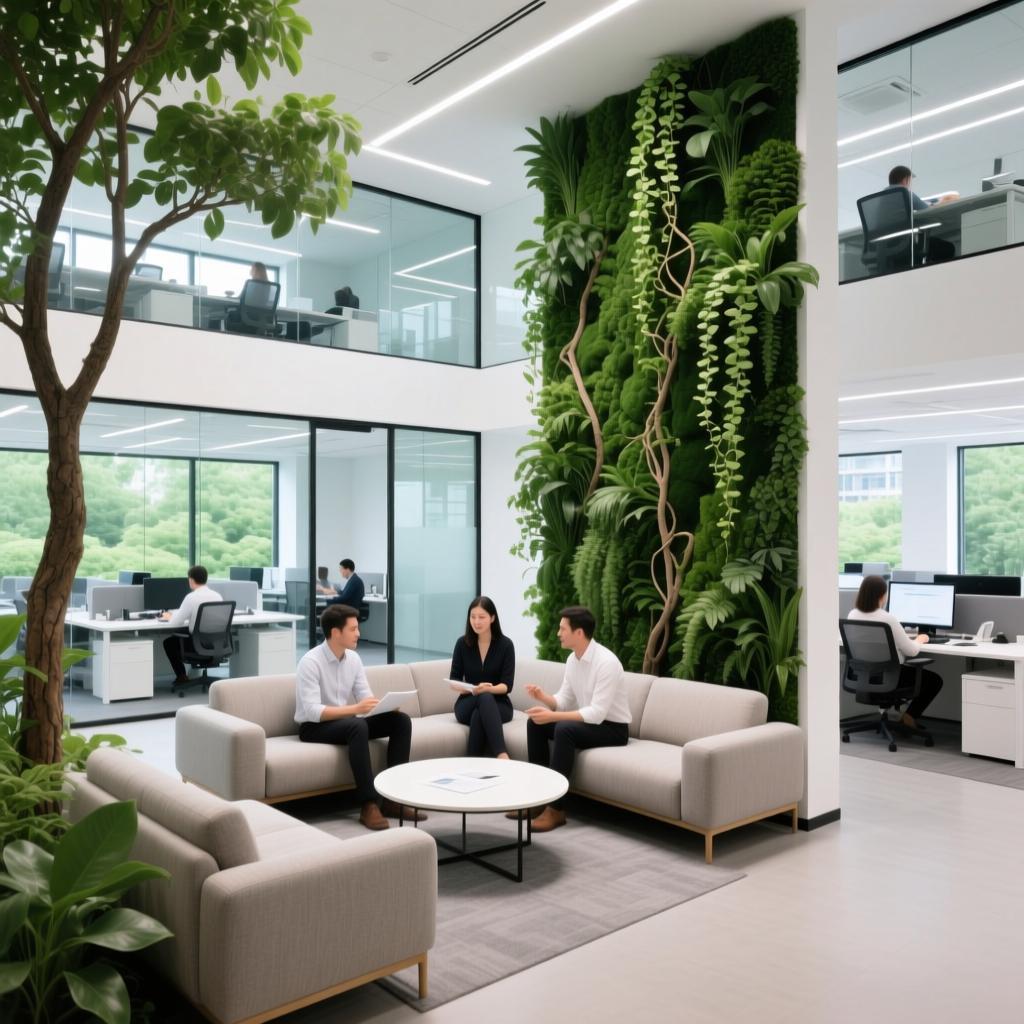 AI建筑垂直绿化效果图12