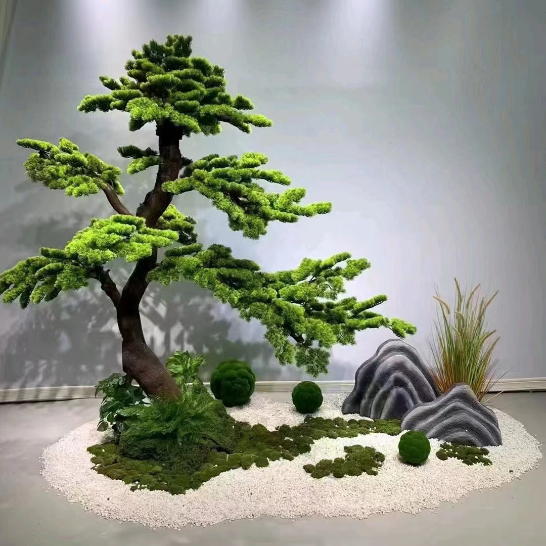仿真迎客松微景观