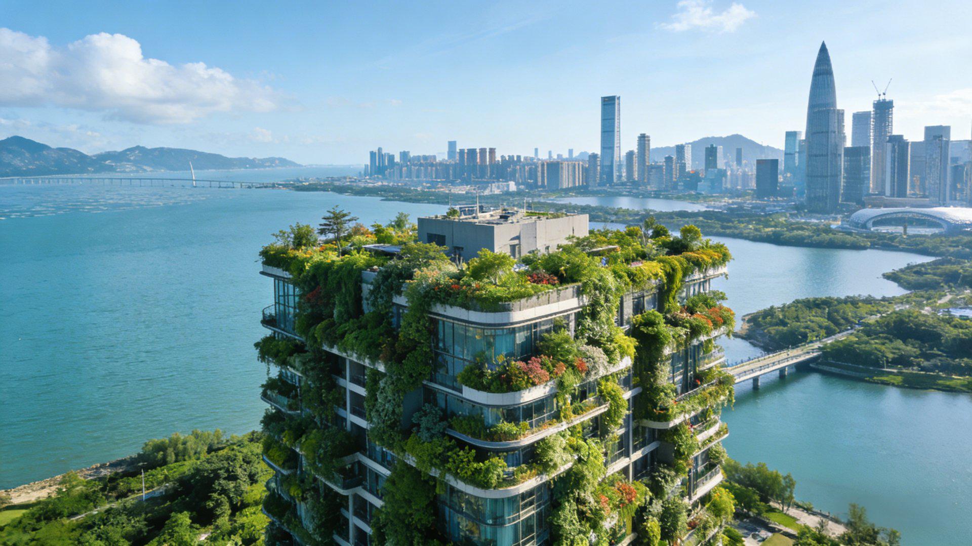 AI深圳湾垂直绿化植物墙效果图23