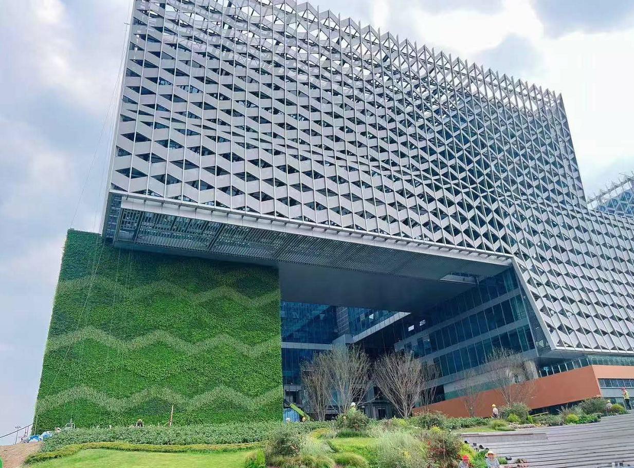 成都天府科创园垂直绿化植物墙